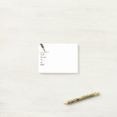 Funny Work Zitat Ich bin der Boss Post-it Klebezettel (Auf Schreibtisch)