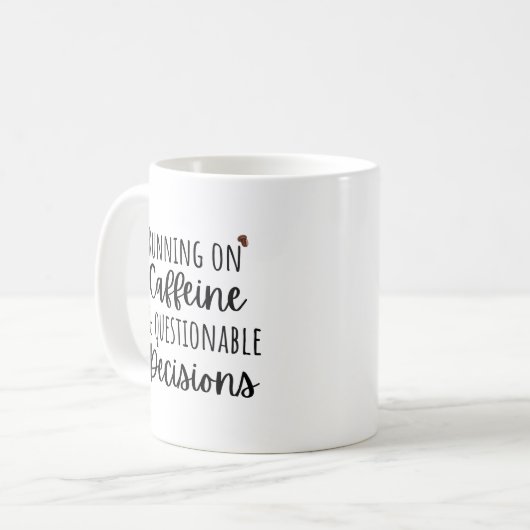 Funny Work Zitat Kaffeetasse (Vorderseite Links)