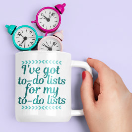 Funny Workaholic to Do List Kaffeetasse