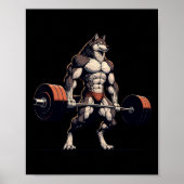 Funny Workout Gym Jokes T-Shirt Bodybuilding Fitne Poster (Vorne)