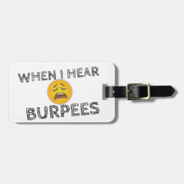 Funny Workout Gym Spaß Gepäckanhänger