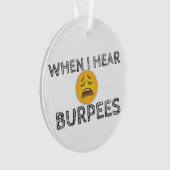 Funny Workout Gym Spaß Ornament (Vorderseite)
