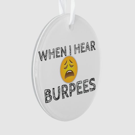Funny Workout Gym Spaß Ornament (Vorderseite)