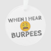 Funny Workout Gym Spaß Ornament (Vorderseite)