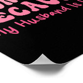 Funny Workout Gym Zitat Coole Ehefrau Fitness Moti Poster (Ecke)