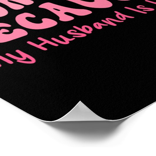 Funny Workout Gym Zitat Coole Ehefrau Fitness Moti Poster (Ecke)