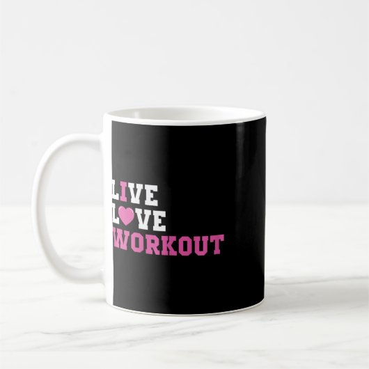 Funny Workout Lover Geschenke und Bodybuilding Out Kaffeetasse (Links)
