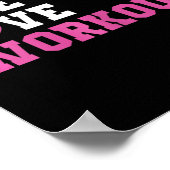 Funny Workout Lover Geschenke und Bodybuilding Out Poster (Ecke)