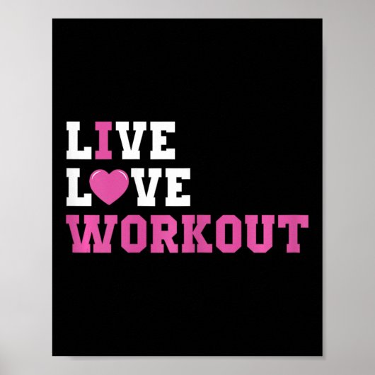 Funny Workout Lover Geschenke und Bodybuilding Out Poster (Vorne)