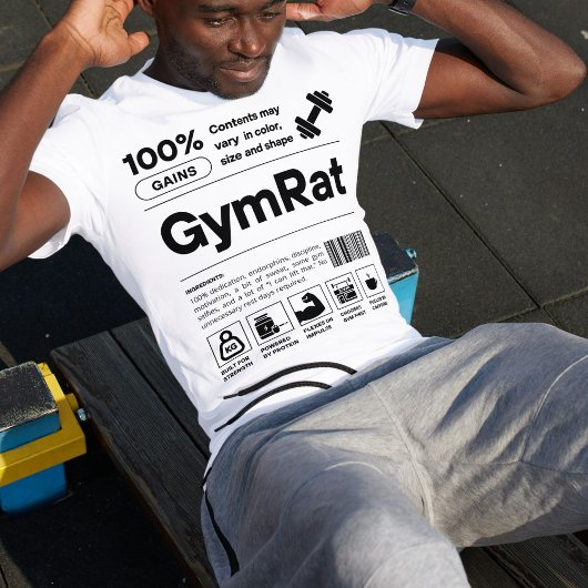 Funny Workout Minimalistische Fitness Trainer Gym T-Shirt