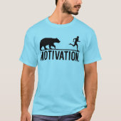 Funny Workout Motivation - Bear Chasing Jogger T-Shirt (Vorderseite)