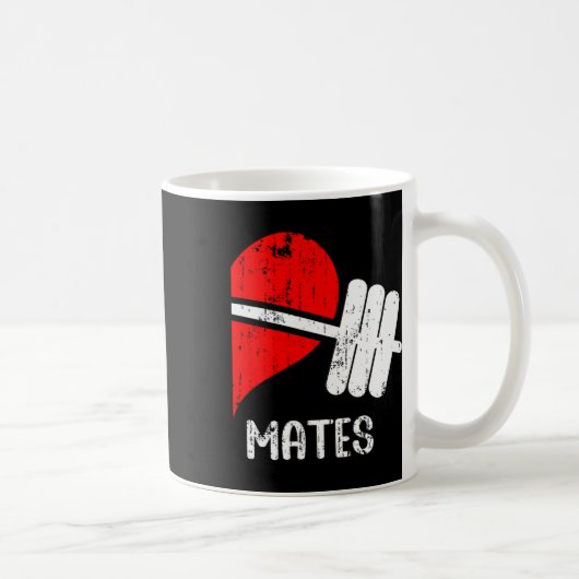 Funny Workout Romantic Couple Matching Gym Mates A Kaffeetasse (Rechts)