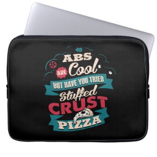 Funny Workout Spaß, Abs vs Pizza, Bulking Novelty Laptopschutzhülle