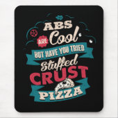 Funny Workout Spaß, Abs vs Pizza, Bulking Novelty Mousepad (Vorne)