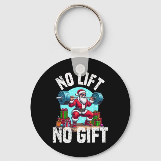 Funny Workout Weihnachts-Weihnachtsfeiertag Gym Bo Schlüsselanhänger (Vorderseite)
