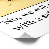 Funny Workplace Safety Brief Poster (Ecke)