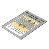 Funny Workplace Safety Spaß Notebook Notizblock (Linke Seite)