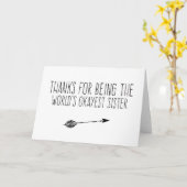 Funny World ist die richtige Schwester Karte (Gelbe Blume)