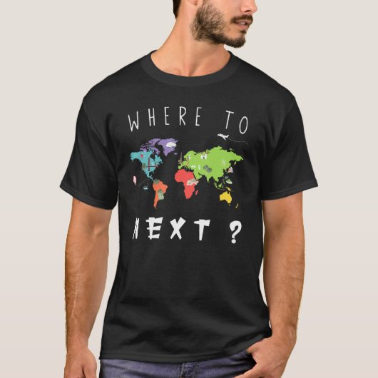 Funny World Traveller, wo Sie die nächste Familie  T-Shirt (Vorderseite)