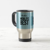 Funny World's Best PERSONAL TRAINER S2 Reisebecher (Vorderseite Links)