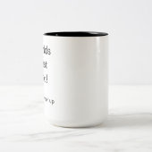 Funny "World's Best Vater" Tasse | 2-Tone Schwarz (Mittel)