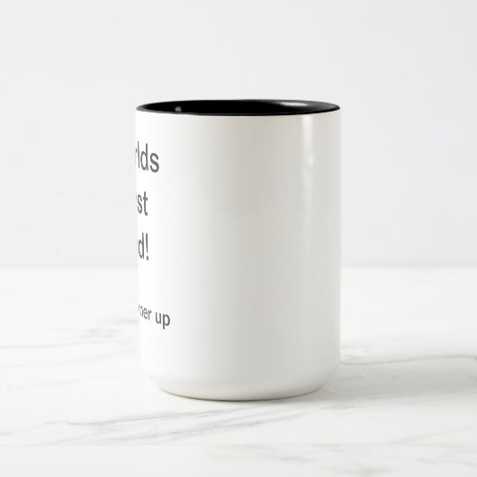 Funny "World's Best Vater" Tasse | 2-Tone Schwarz (Mittel)