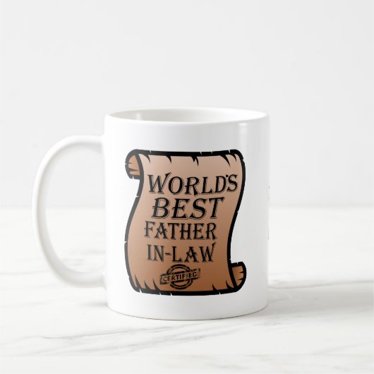 Funny Worlds Bestes Schwiegervater Kaffeetasse (Links)