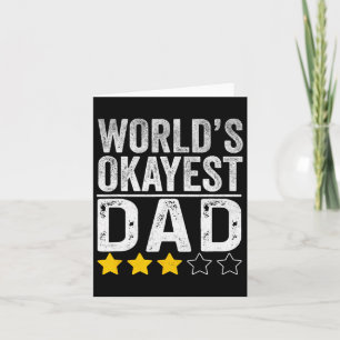 Funny Worlds - der beste Vater Vatertag für Männer Karte