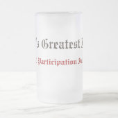 Funny World's Greatest Father Participation Award  Mattglas Bierglas (Mittel)
