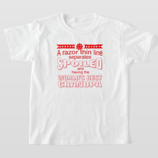 funny world's greatest spoiler grandpa T-Shirt (Ablage )