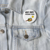 Funny World's Okayest Pickleball Player Sports Button (Beispiel)