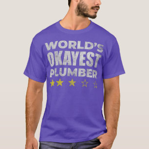 Funny Worlds - Vintager Stil: Okay est Plumber T-Shirt