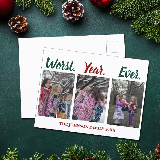 Funny Worldwide Weihnachtsfeiertag Spaß Postkarte