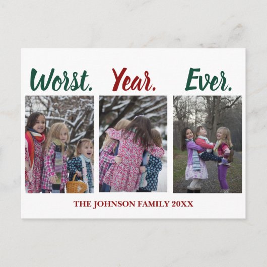 Funny Worldwide Weihnachtsfeiertag Spaß Postkarte (Vorderseite)