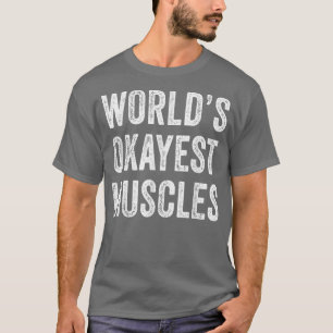 Funny Worlest Muscles Gym Workout Vater Vinta T-Shirt