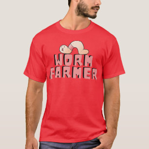 Funny Worm Bauer Vermiculture T-Shirt
