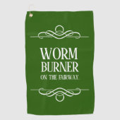 Funny Worm Burner auf der Fairway Golfhandtuch (Vorderseite)