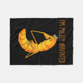 Funny Worm Meme I'm Mildly Irritated Marcus Mens W Fleecedecke (Vorderseite (Horizontal))