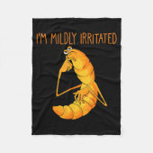 Funny Worm Meme I'm Mildly Irritated Marcus Mens W Fleecedecke (Vorderseite)