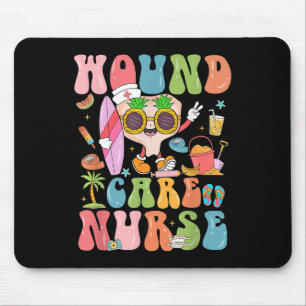 Funny Wound Care Krankenschwester Summer Vibes Nur Mousepad