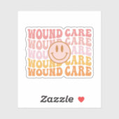 Funny Wound Care Pflegegeschenk, Wundpflege Aufkleber (Blatt)