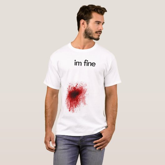 Funny Wounded T - Shirt (Vorne ganz)