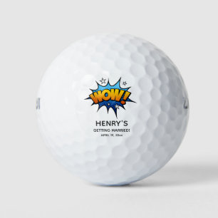 Funny Wow Bachelor Party Gastgeschenk Hochzeit Golfball