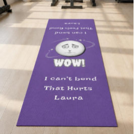 Funny WOW Moonface Yoga Mat Yogamatte