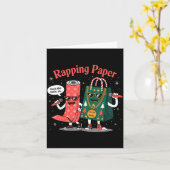 Funny Wrapng Rapng Paper Wrap Music Rap Pj Karte (Gelbe Blume)