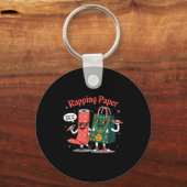 Funny Wrapng Rapng Paper Wrap Music Rap Pj Schlüsselanhänger (Vorderseite)