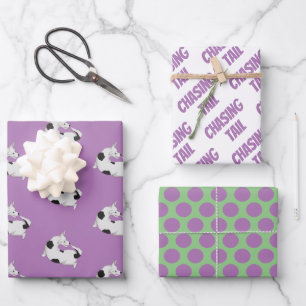 Funny Wrapping Paper für Hunde zum Geburtstag Geschenkpapier Set