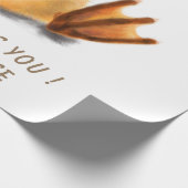 Funny Wrapping Paper Happy Yellow Duck - Lächeln Geschenkpapier (Ecke)