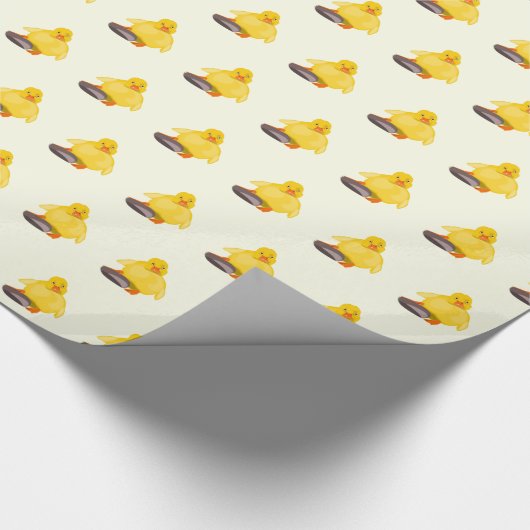 Funny Wrapping Paper mit gelben Enten Geschenkpapier (Ecke)