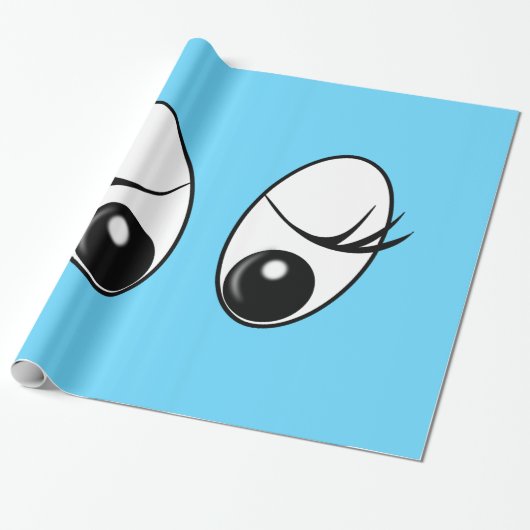 Funny Wrapping Paper Neugierige Augen - Custom Col Geschenkpapier (Ungerollt)
